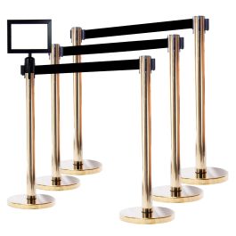 Source One Crowd Control Stanchion Wall Mount Gold 1 Pack, Stanchion Wall Mount Gold 