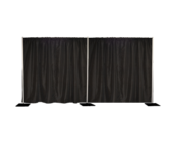 8' X 20' Pipe & Drape with fixed uprights Backdrop Kit  