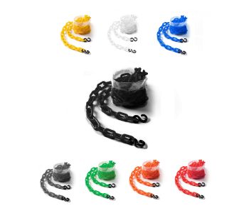 Plastic Decorative Safety Security Chain with S-Hooks 10FT
